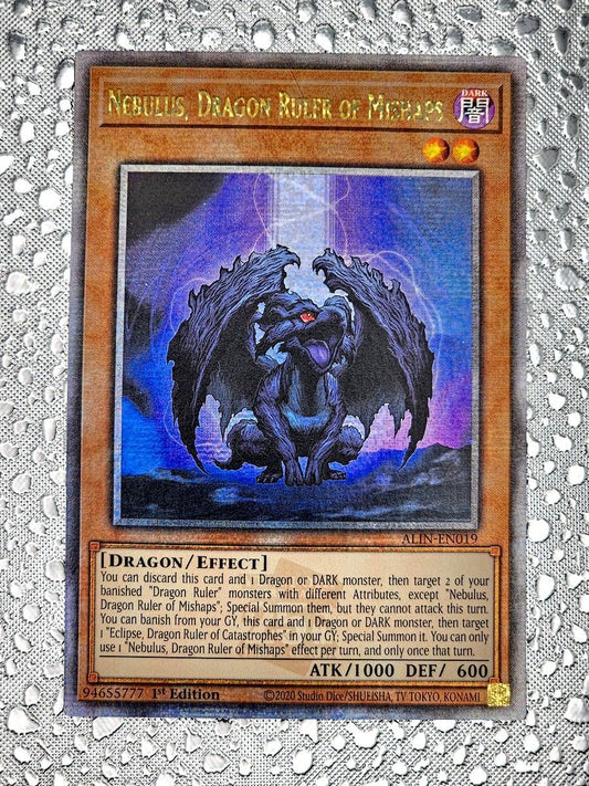 遊戯王 闇征竜－ネビュラス 25thシークレットレア 英語