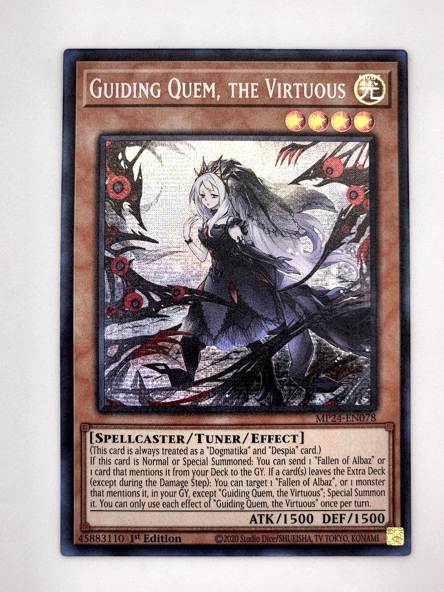 遊戯王 導きの聖女クエム プリズムシークレットレア 英語